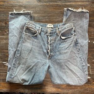 Agolde Womens Light Blue Relaxed Jeans